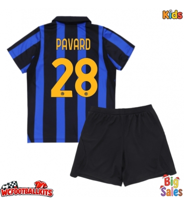 Inter Milan Benjamin Pavard #28 Replica Home Stadium Kit for Kids 2026-27 Short Sleeve (+ pants)